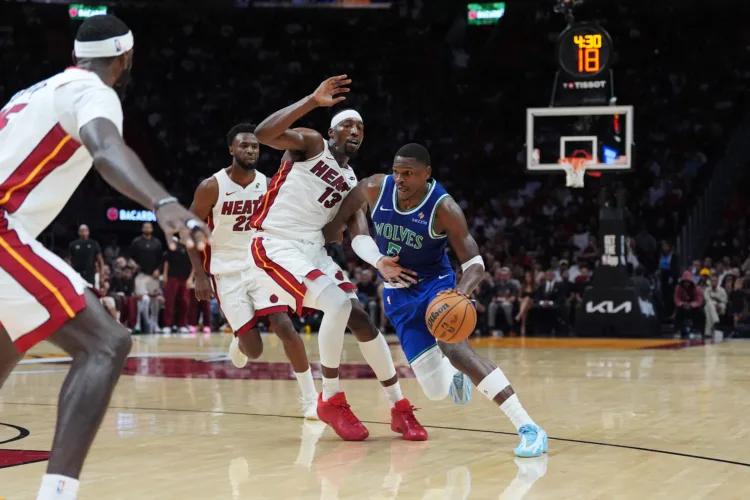 Anthony Edwards scores 45, Wolves roll Heat